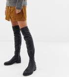 Stradivarius Knee High Boot-black