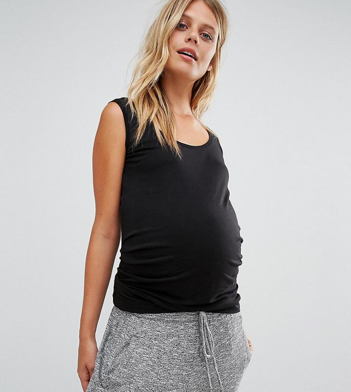 New Look Maternity Tank Top - Black