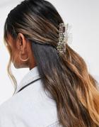Topshop Daisy Hair Claw Clip In Iridescent Clear