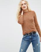 Asos Sweater In Tinsel Yarn - Gold
