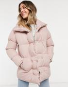 Threadbare Dorata Padded Coat-pink
