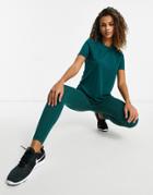 Asos 4505 Icon Legging In Cotton Touch-green