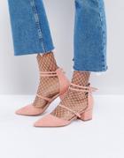 Office Mae Pointed Heeled Shoes - Pink