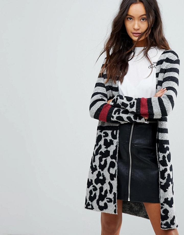 Only Knitted Cardigan - Gray