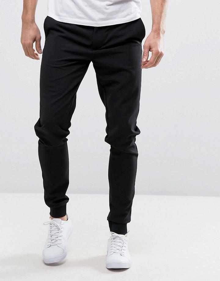 Casual Friday Smart Woven Joggers - Black