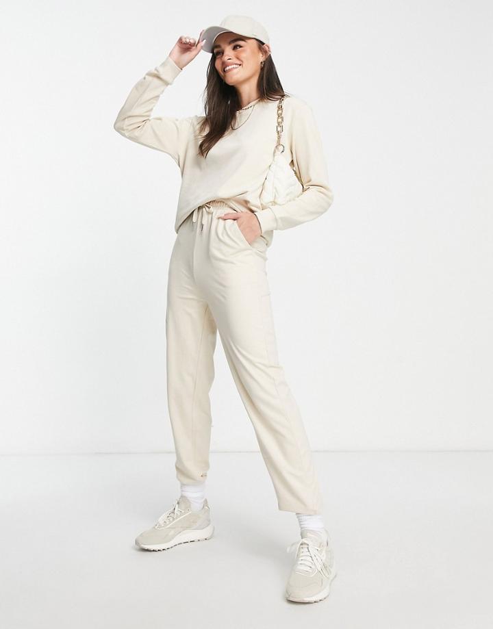 Asos Design Tracksuit Ultimate Sweatshirt/sweatpants In Neutral