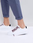Tommy Hilfiger Dino Canvas Sneakers In White - White