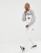 Tommy Jeans 6.0 Limited Capsule Carpenter Overalls With Crest Flag Logo In White - White
