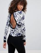 H.one Marble Knit Sweater - Navy