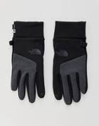 The North Face Etip Gloves In Black/gray - Black