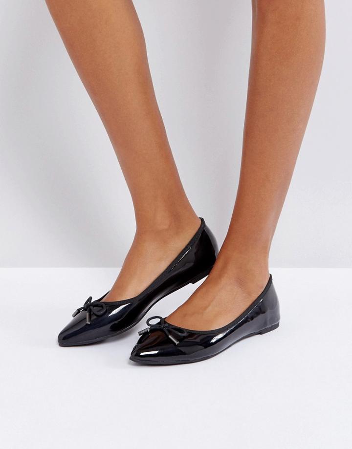 London Rebel Soft Point Ballerina - Black