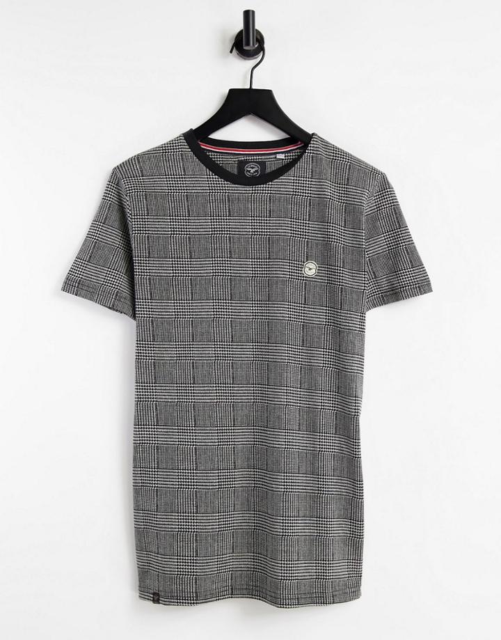 Le Breve Set Check T-shirt In Black