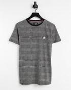 Le Breve Set Check T-shirt In Black