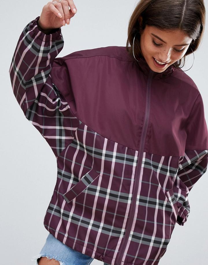 Asos Design Mixed Check Jacket - Multi