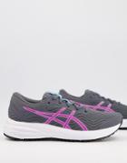 Asics Running Patriot 12 Sneakers In Gray And Purple-grey