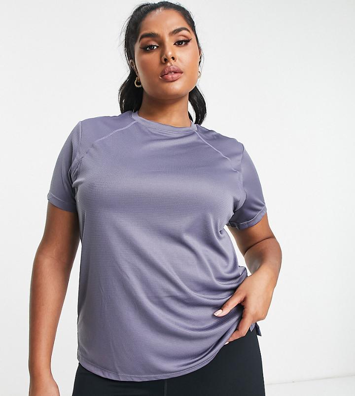 Asos 4505 Curve Icon Performance T-shirt-blue