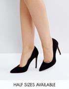 Asos Paris Pointed High Heels - Black