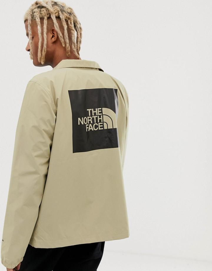 The North Face Coaches Jacket In Beige Twill - Stone