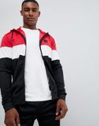 Good For Nothing Zip Thru Hoodie In Colour Block - Black