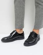 Silver Street High Shine Lace Up Shoes In Black