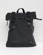 Farah Nylon Backpack In Black - Black
