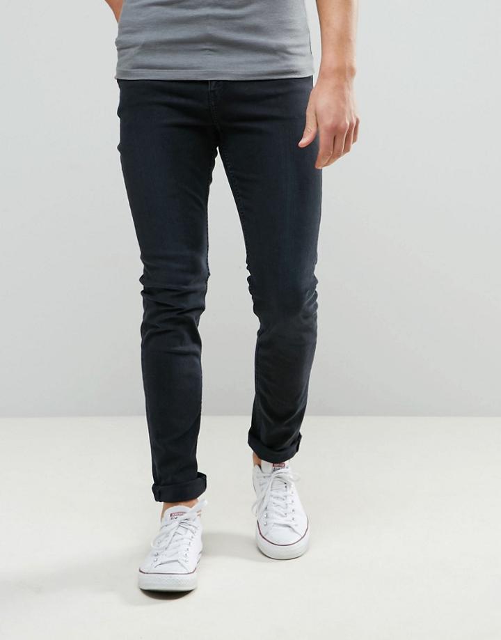 Cheap Monday Tight Jean Distort Blue Wash - Blue