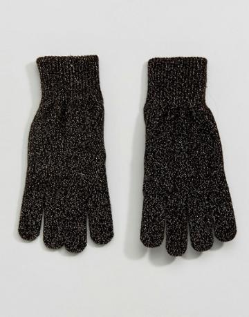 Monki Metallic Gloves - Gold
