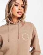 Pink Soda Sports Essential Hoodie In Camel-neutral