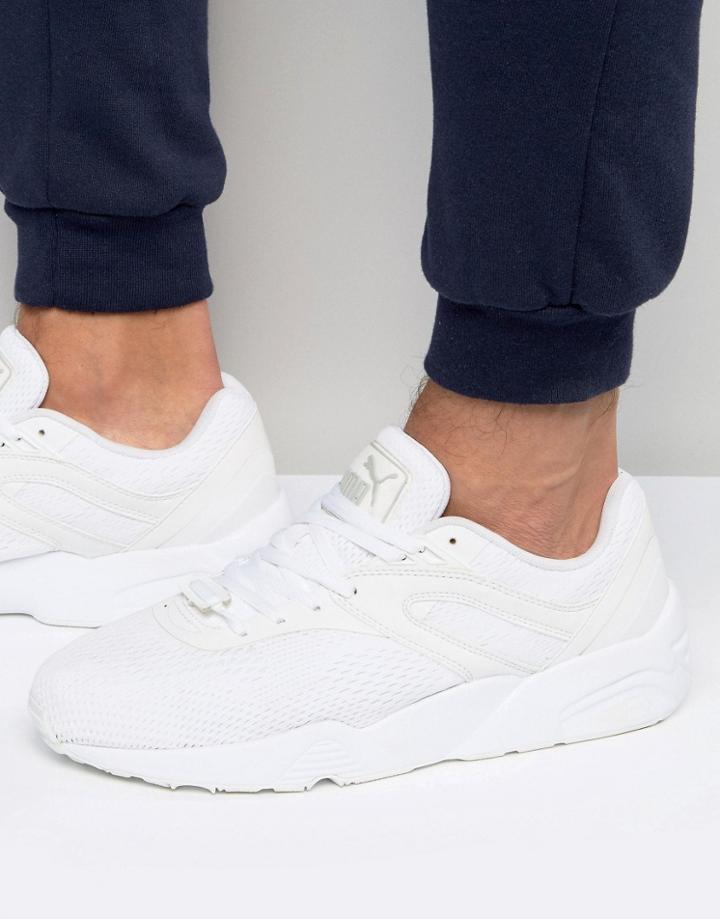Puma R698 Engineered Mesh Sneakers In White 36114804 - White