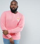 Ellesse Plus Sweatshirt With Small Logo In Pink - Pink