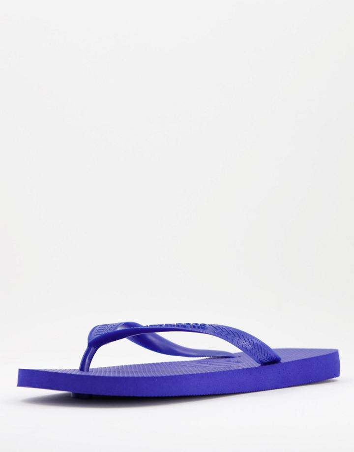 Havaianas Classic Top Flip Flops In Blue-blues