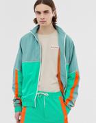 Weekday Two-piece Paneled Jacket In Green