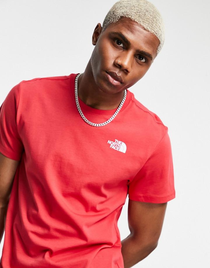 The North Face Red Box T-shirt In Red