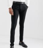 Asos Design Tall Super Skinny Smart Pants In Black - Black