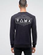 Friend Or Faux Limitless Back Print Sweater - Black