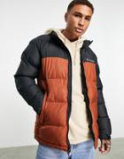 Columbia Pike Lake Puffer Jacket In Rust-red