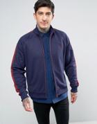 Fred Perry Contrast Panel Track Jacket In Navy - Navy
