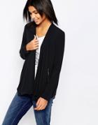 Pepe Jeans Dusti Crepe Blazer With Zip Pockets - 999black