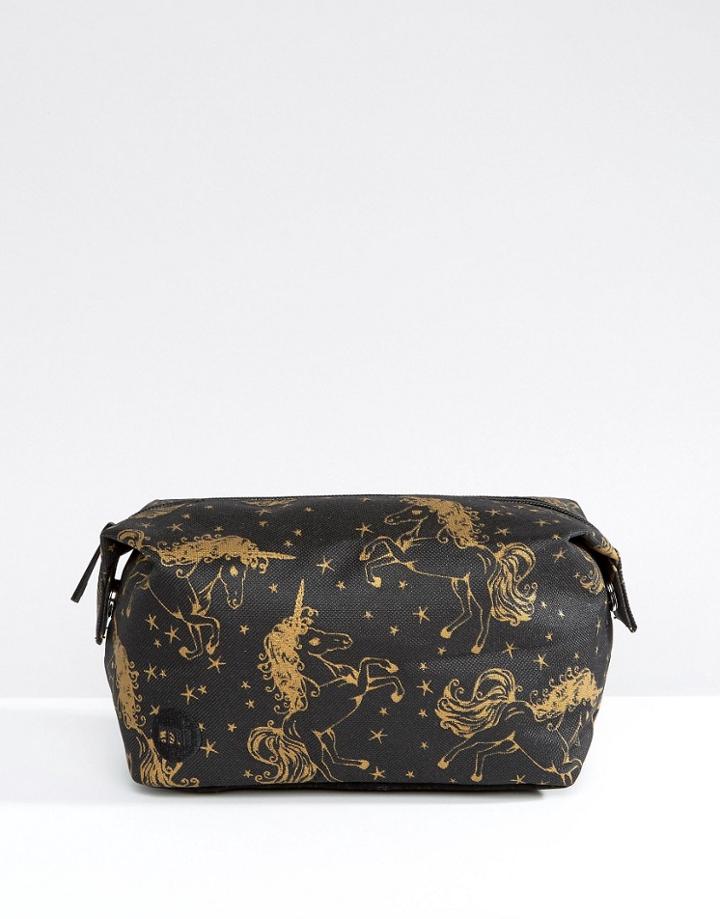 Mi-pac Exclusive Unicorn Make-up Bag - Black