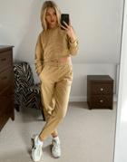Influence Set Sweatpants In Camel-brown
