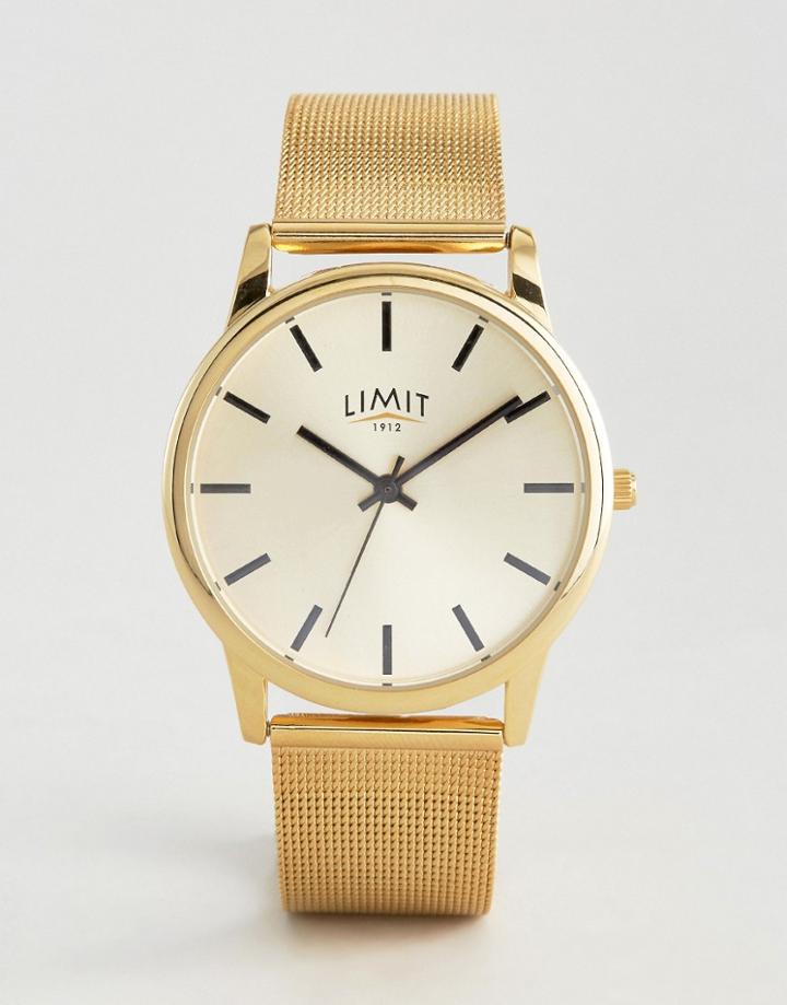Limit Mesh Watch In Black Exclusive To Asos - Black