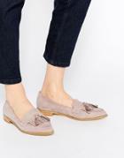 Asos Matchmaker Pointed Flat Shoes - Mink