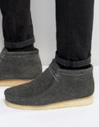 Clarks Originals Wooly Wallabee Boots - Gray