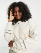 Urban Revivo Oversized Sweatshirt In Beige-neutral