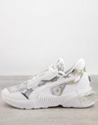 Puma Provoke Xt Sneakers In White And Lilac
