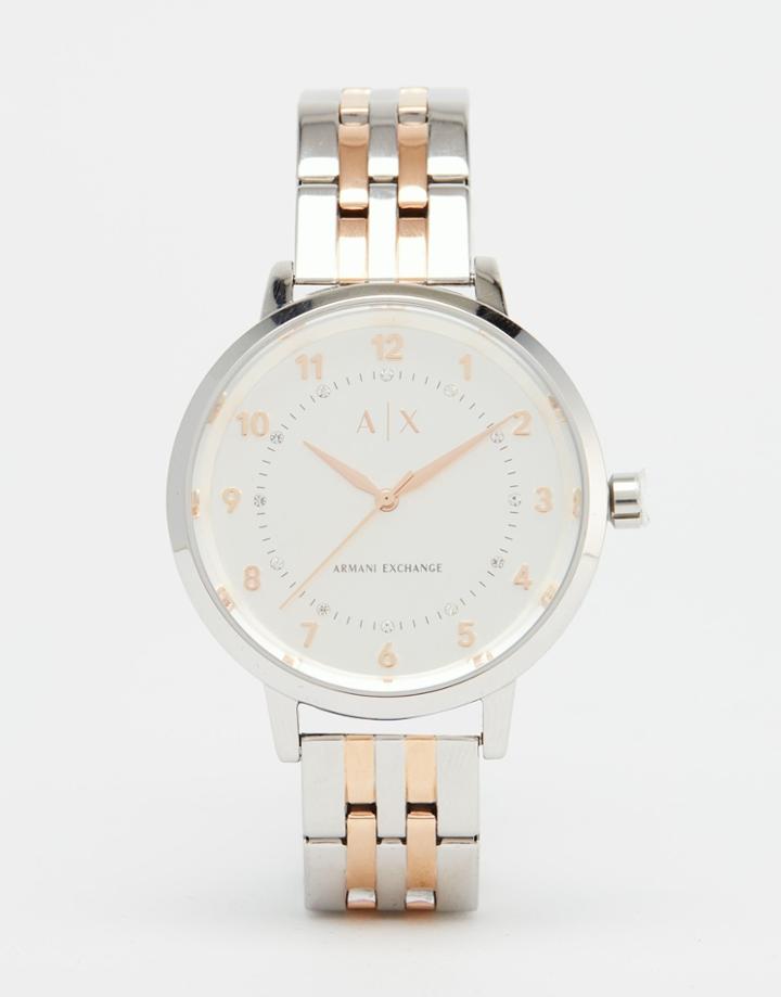 Armani Exchange Two Tone Payton Watch Ax5370 - Multi