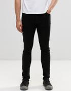 Weekday Form Super Skinny Jeans Black - Black