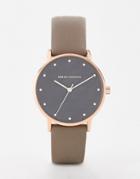 Armani Exchange Ax5553 Lola Leather Watch 36mm - Brown