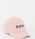 Quiksilver Baseball Cap In Washed Pink Exclusive At Asos