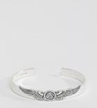 Serge Denimes Winged Bangle In Solid Silver - Silver